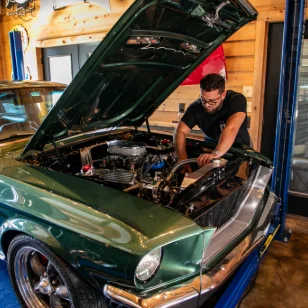 Classic car restoration services on a Mustang Apocalypse